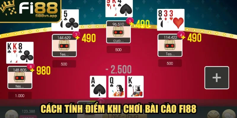 Cách tính điểm khi chơi bài cào Fi88