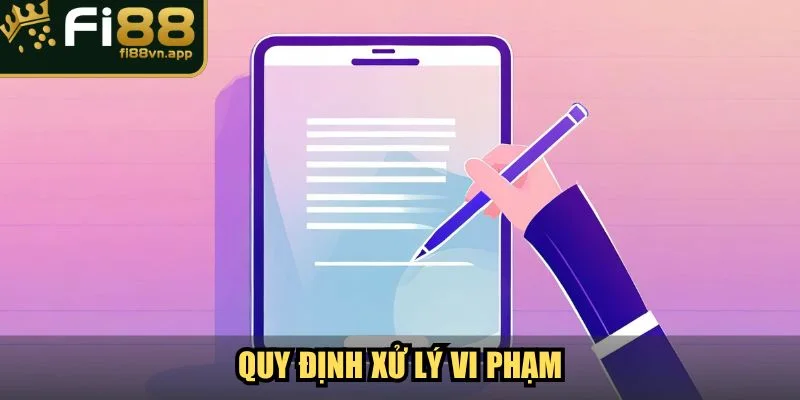 Quy định xử lý vi phạm điều khoản và điều kiện Fi88