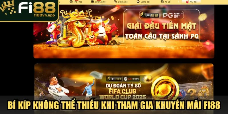 Bí kíp bỏ túi không thể thiếu khi tham gia khuyến mãi Fi88