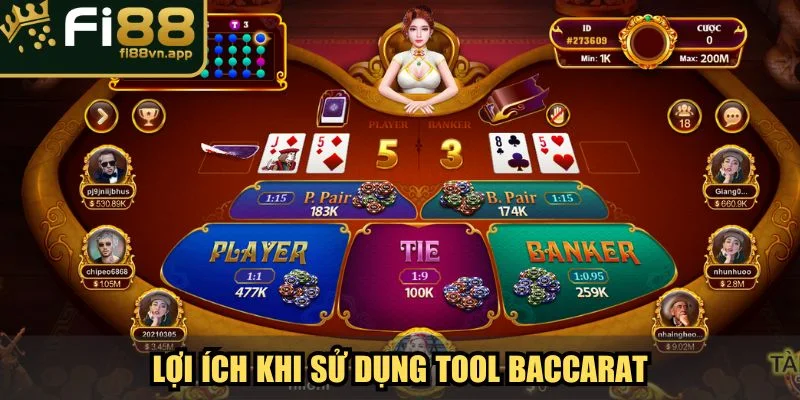 Lợi ích vượt trội khi sử dụng Tool Baccarat