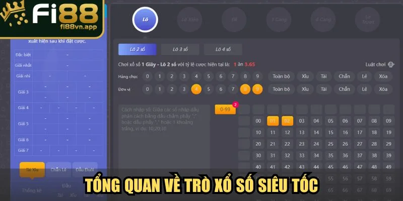 Tổng quan về trò xổ số siêu tốc